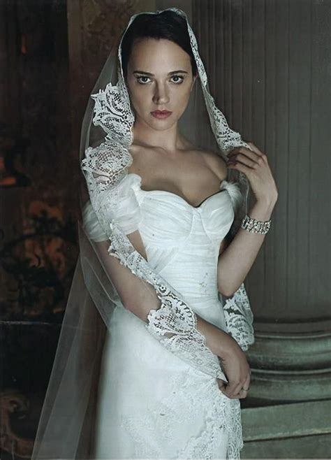 Азия ардженто / asia argento. Asia Argento wearing a wedding dress from Alberta Ferretti ...