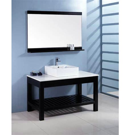 Vanity units are a practical and highly functional bathroom storage solution. black bathroom vanity with white top good quality 48 ...