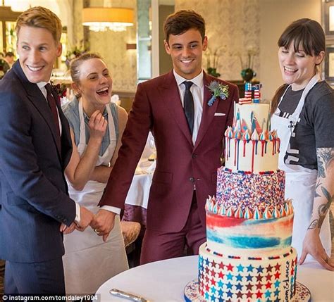 My fiancée wants a big, expensive. Tom Daley, 23, shares a snap of his five-tier wedding cake ...