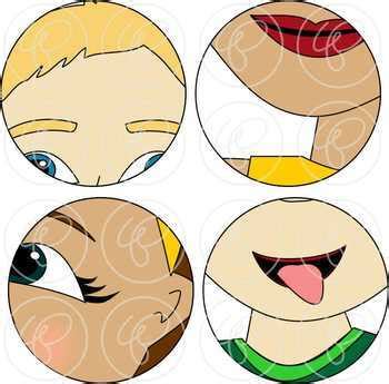 Face Parts Clipart by Poppydreamz by Poppydreamz Digital ...