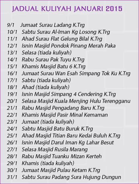 19/04/2021 kuliah dhuha ramadhan jemputan ustaz azhar idrus. Jadual Kuliah Ustaz Azhar Idrus (UAI) Januari 2015