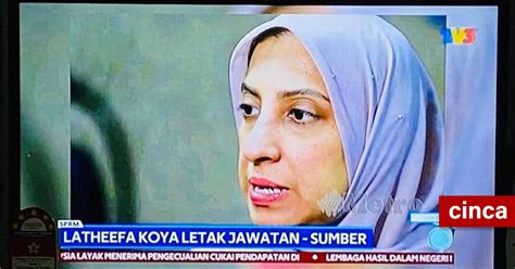 Surat peletakan jawatan telah dihantar kepada. Latheefa Koya letak jawatan Ketua Pesuruhjaya SPRM?