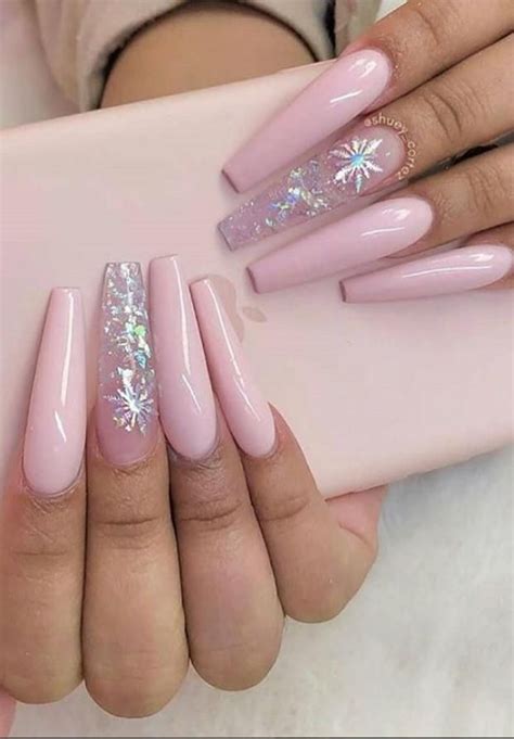 A blend of matter pink coffin nails with golden tips will always bring the diva out of you. 40 Beautiful Pink Coffin Nails Designed for You in This ...