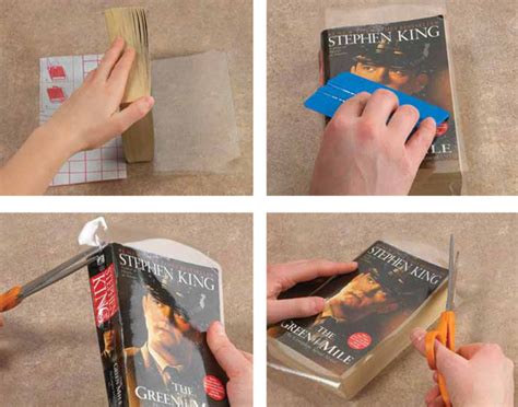 Step by step instructions on how to use a mylar cover to protect a paper dust jacket for library books. China Self-Adhesive Clear Sticky Back Plastic Book Cover ...