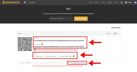 The trade engine constitutes the core functionality of your exchange. Binance API Keys - Fiat Autosettlement - MyCryptoCheckout