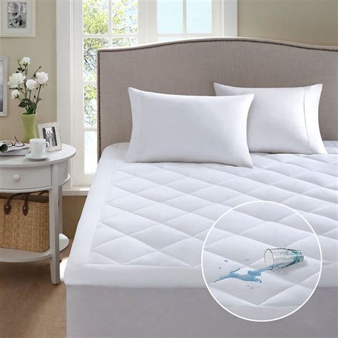 Tencel eucalyptus waterproof mattress pad queen size american mattress. Sleep Philosophy 3M Scotchgard™ Protector Waterproof Deep ...