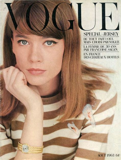 Françoise hardy was born on january 17, 1944 in paris, france. Françoise Hardy en couverture de Vogue en 1963, photo ...