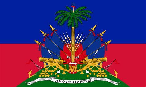 It is one of four national flags among un member states that features a firearm, along with those of mozambique, haiti and guatemala. Fixed your flag, Haiti. : vexillology