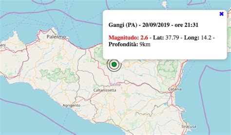Scossa di terremoto nel centro di palermo. Terremoto in Sicilia oggi, 20 settembre 2019: scossa M 2.6 ...