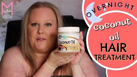 The vitamins and fatty acids in coconut oil help nourish your scalp and penetrates the cuticle of the hair. Coconut oil overnight HAIR treatment (M by Mickie) - YouTube