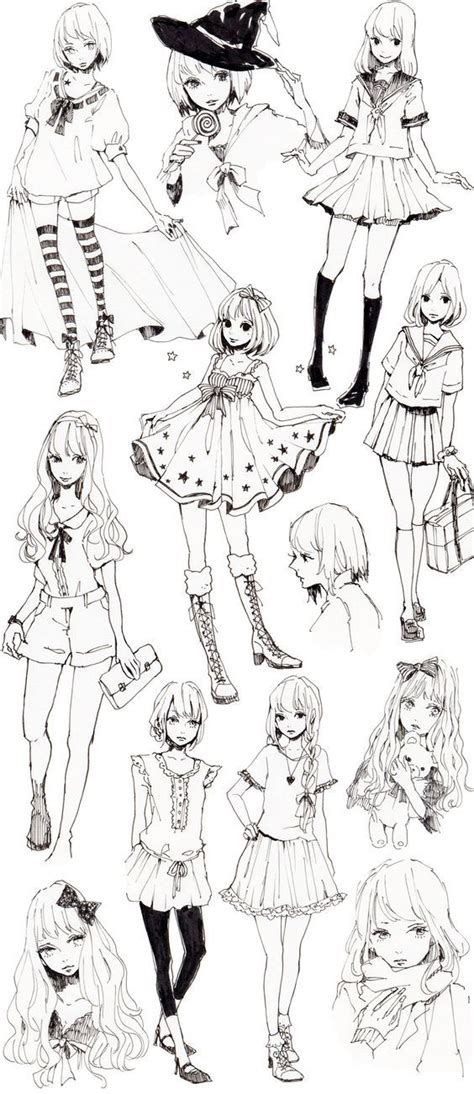 Then, draw a short horizontal line centered under the first line to make the bottom of the eye. 111 Fun and Cool Things to Draw Right Now | Manga clothes ...