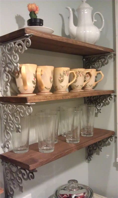 Maybe you would like to learn more about one of these? Hobby Lobby brackets sprayed Heirloom White and lightly ...