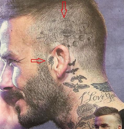 David beckham is no more unusual to tattoo parlors and at this. Yes - two new #Tattoos ... on the head and on ear👂🏼 # ...