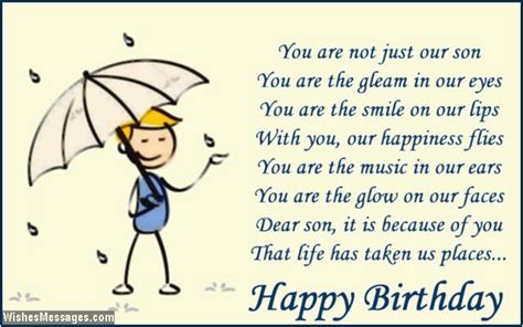 Let him know how much you love him and how much you are. Happy 1st Birthday Quotes for son Birthday Poems for son Page 3 Wishesmessages Com - BirthdayBuzz