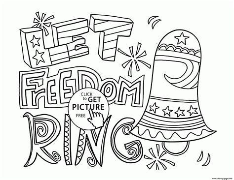 The best coloring pages of the great holiday of our beloved usa. Let Freedom Ring 4th Of July For Kids Img Coloring Pages ...