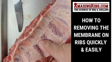 How do you remove the membrane from ribs? How To Removing the Membrane On Pork Ribs - Quickly ...