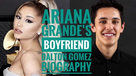 He is ariana grande's fiancé.2 1 relationship with ariana 2 trivia 3 gallery 4 references in february 2020, grande and gomez were seen kissing at a bar in northridge, los angeles.3 in march 2020, it was reported that they had been dating for two months.4 in may 2020, grande confirmed the relationship in the. Dalton Gomez Height : Ariana Grande gets ENGAGED to Dalton ...