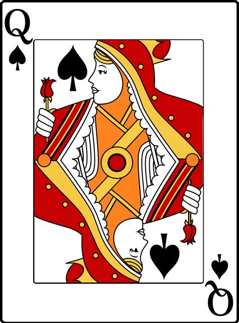 Queen of spades are quick learners. Clipart - Queen of Spades