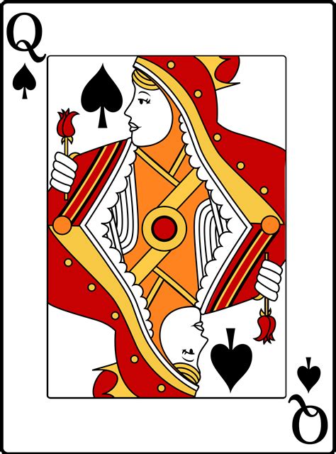 Maybe you would like to learn more about one of these? Clipart - Queen of Spades