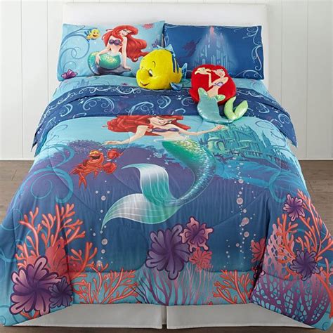 Little mermaid full/queen comforter is super soft and great for all seasons. {{htmlMetaData.title}} | Mermaid comforter, Little mermaid ...