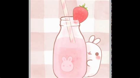 Home screen wallpapers iphone 5 main color: Molang Kawaii Strawberry Milk - Digital Drawing Time Lapse ...