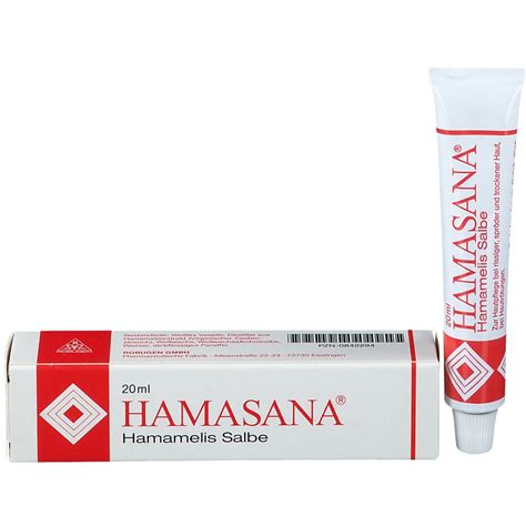 Die inhaltsstoffe der hamasana salbe können kondome beschädigen. Hamasana Hamamelis Salbe 20 g - shop-apotheke.com