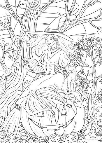 All the coloring printables on this page feature cute witch girls. Preparing for Halloween - Favoreads Coloring Club