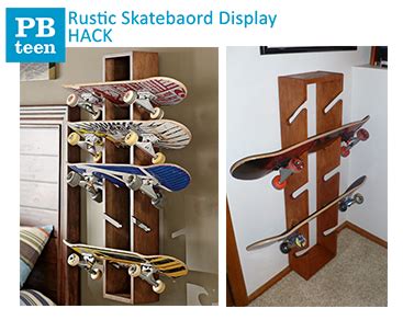 Paciffic pottery barn office workplace. MixedUp Crafting: Pottery Barn Skateboard Rack HACK!