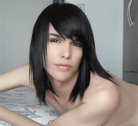 While some feminine men and boys are meant to be (or become) female—to fully and truly live as women and girls, there are many whose embodiment of the feminine is found within their maleness. long hair emo feminine boy | (Hair Styles) Androgynous ...