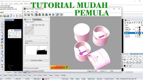 13 contoh gambar imajinatif mudah dan simple. Mudah!!! Gambar piston 3d _ full video - YouTube