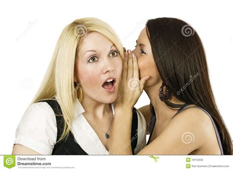 Two Women Whispering Secrets Royalty Free Stock Photo - Image: 18112535