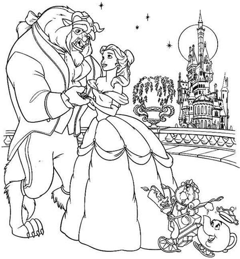 Free Beauty and The Beast Coloring Pages http ...