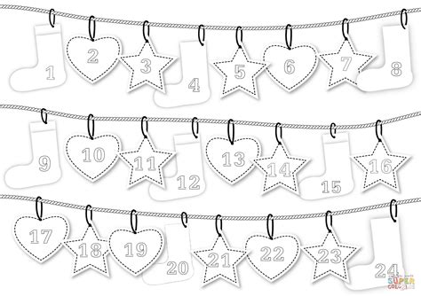 The idea is to complete one each day in december leading up to christmas. Top Free Advent Calendar Coloring Pages | Thousand of the ...