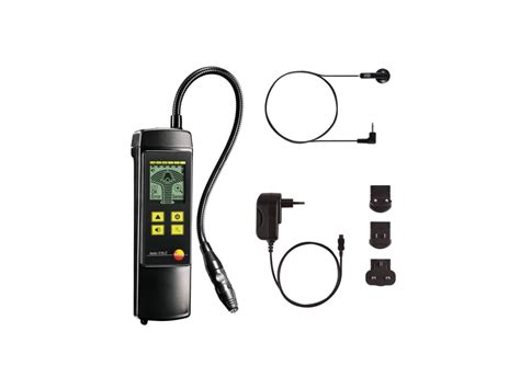 This gas leak detector provides you with a quick and reliable means of detecting methane, propane and hydrogen in the surrounding air. Testo 0632 3162 316-2 Electronic Gas Leak Detector with ...