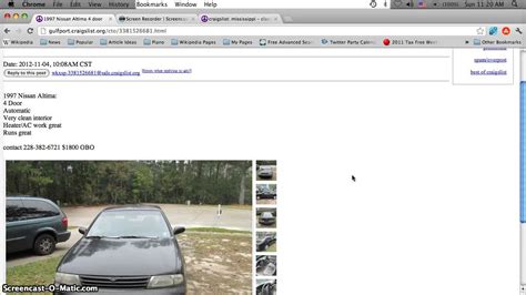 » cars sale by owner in mississippi. Craigslist Biloxi MS Used Cars, Trucks and Vans - For Sale ...