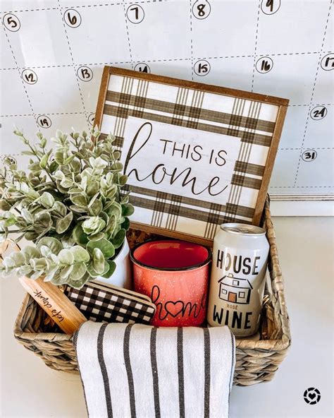 Gift ideas for new office opening. New Home Basket | Welcome home gifts, Real estate gift ...