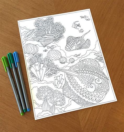 New users enjoy 60% off. These zentangle stingrays swim around a unique coral reef ...