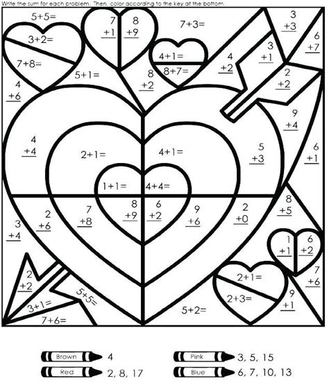 You can also get a new, different one just by refreshing the page in your browser (press f5). Math Coloring Pages | Math addition, Math, First grade math