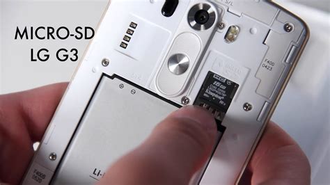 Older android phones lacks good support for expanding internal storage when connecting a microsd external memory card. How to Insert Micro SD Card to LG G3 - YouTube