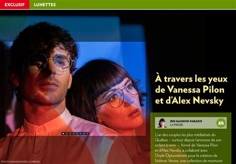 C'est le magazine échos vedettes qui vient tout juste de sortir, sur les réseaux sociaux, la une de son magazine qui sortira demain. Vanessa Pilon et Alex Nevsky - La Presse+