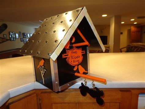 Harley davidson bird house large outdoor black by tuckedawayfarm. Harley-Davidson personalized birdhouse. | Bird houses ...