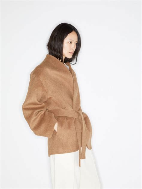 Max mara introduces the 'manuela' coat in an array of colors for fall '19. Raey - Collarless Belted Camel-Hair Coat | ABOUT ICONS