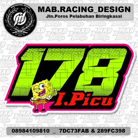 Banyak anak muda yg ingin memodifikasi motornya hingga mirip dengan motor balap. MAB Racing Design: Desain Nomor Start Road Race , Drag ...