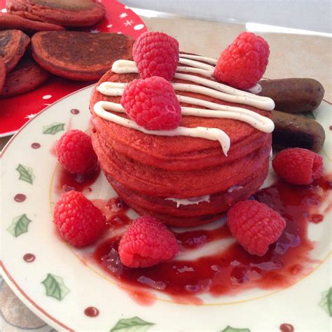 So what's that got to do with pancakes? Mashing Bananas: New Year Red Velvet Pancakes