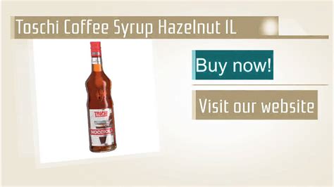 There isn't a hazelnut coffee plant! Toschi Coffee Syrup Hazelnut 1L - YouTube