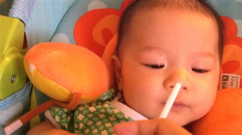 The aap recommends these limits in order to prevent overusing the beverage and creating sugar addictions young. 4 month old baby first time drink orange juice by straw ...