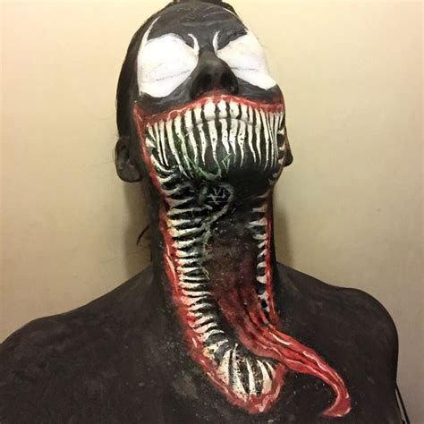 One of marvel's most enigmatic, complex and badass characters comes to the big screen, starring academy. Venom face paint (With images) | Face painting halloween ...