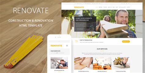 First, they are subject to abuse and lastly, they never hold up. Renovate - Construction Renovation Template by ...