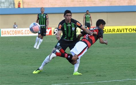 Ademir marcou o gol do américa. Atlético-GO x América-MG - Campeonato Brasileiro Série B ...