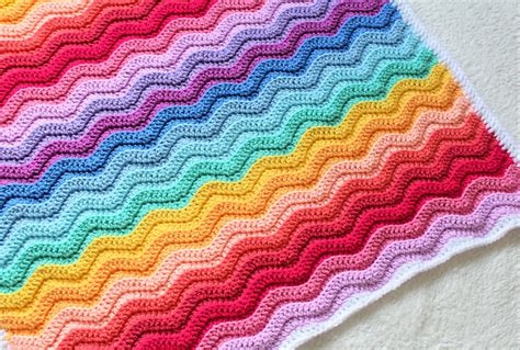 Some complex stitches, like the blanket stitch, combine double and single crochet stitches in a sequence, so learning these two stitches can also help you build to more intricate designs. Rainbow Ripple Baby Blanket Free Crochet Pattern | Free ...